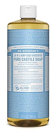 Dr. Bronner's Pure Castile Liquid Soap - Baby Unscented 32oz.