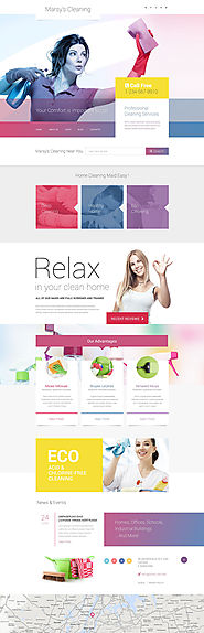 Marsy's Cleaning WordPress Theme Business & Services Maintenance Services Template Cleaning Template