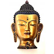 Website at https://www.craftvatika.com/elegant-golden-buddha-shakyamuni-head-bust-wall-hanging.html