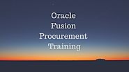 Oracle Fusion Procurement Training Institute
