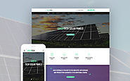 Environmental Biotechnology Website Business & Services Environmental Solar Energy Template