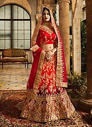 Buy Designer Wedding Lehenga – Rajwada Sarees