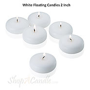 White Floating Candles 2 Inch Wholesale Set Of 96 | Shopacandle