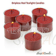 Online Dripless Red Tealight Candles Wholesale - Shopacandle