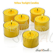 Dripless Yellow Tealight Candles Wholesale At Shopacandle