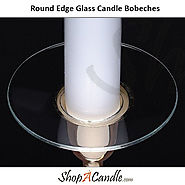 Shop Round Edge Glass Candle Bobeches - Shopacandle
