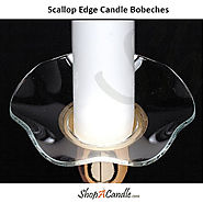 Shop Scallop Edge Glass Candle Bobeches Wholesale - Shopacandle