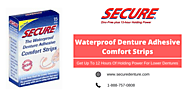 Secure Waterproof Denture Adhesive Comfort Strips