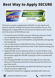 Best Way to Apply SECURE Denture Glue