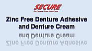 Zinc Free Secure Adhesive Denture Cream