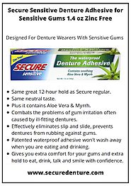 Buy Secure Sensitive Denture Adhesive for Sensitive Gums
