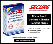 Waterproof Denture Adhesive Comfort Strips