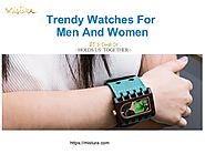 Trendy wooden watches for men and women
