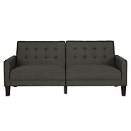 Better Homes and Gardens Porter Fabric Tufted Futon, Multiple Colors - Walmart.com