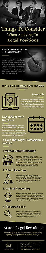 Things to Consider When Applying To Legal Positions