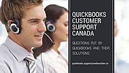 Quickbooks Support Canada — Questions Put by Quickbooks and Their Solutions