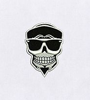 Cool and Swagger Infused Skull Embroidery Design | EMBMall