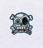 Creatively Kooky Skull Embroidery Design | EMBMall