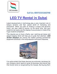 LED TV Rental in Dubai