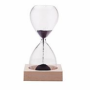 AOMAG® Hand-blown Timer Magnet Hourglass / Magnetic Hourglass Sand Timer Clock Glass Classic Home Desk Decor | Lavorist