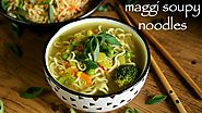 noodle soup recipe | maggi soupy noodle recipe | how to make maggi soup recipe