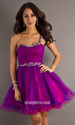 Unusual Purple Short Prom Dress