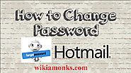 How to change reset recover hotmail password.