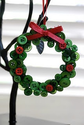 Green Wreath with Red Button Berries