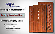 Leading manufacturer of Wooden Main Doors, Wooden Furnitures – Almighty Doors