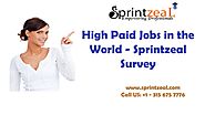 High paid jobs in the world by Sprintzeal survey No 1 to 5
