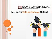 How to get College Diploma Online?