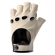 De Marchi Leather Gloves - Cream - 100% lamb leather