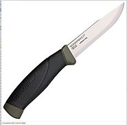 MORA KNIVES FT10258 BUSHCRAFT COMPANION MG CARBON FIXED BLADE KNIFE WITH SHEATH