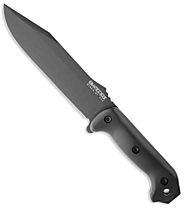 KABAR BECKER BK7 UTILITY BLACK BLADE CAMPING KNIFE WITH SHEATH