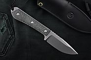 CHRIS REEVE NYA-1002 NYALA MICARTA HANDLE FIXED BLADE KNIFE WITH LEATHER SHEATH