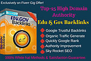 High authority edu-gov backlinks service for website first page ranking