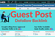 Guest Post Dofollow Backlink On Hig DA 82 Site and Monthly Traffic 14M+