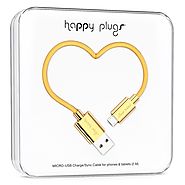 Happy Plugs Micro-USB Fast Charger 2,0M Gold