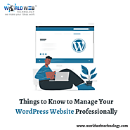 Things to know to Manage Your WordPress Website Professionally
