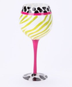 Amazon.com: Green Zebra Fun Hand Painted Wine Glass - 18 Oz: Kitchen & Dining
