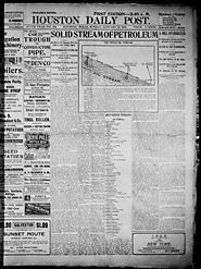 Primary - Color/Filler The Houston Daily Post (Houston, Tex.), Vol. XVIth YEAR, No. 284, Ed. 1, Sunday, January 13, 1...