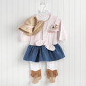 Baby Cowgirl Two Piece Layette Set