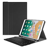 Fintie iPad Pro 10.5 Keyboard Case with Built-in Apple Pencil Holder - SlimShell Protective Cover with Magnetically D...