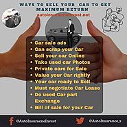 Ways to Sell your Car to get maximum Return | Auto Insurance Invest