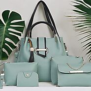 Light Green Fargo Handbag (Set Of 5)