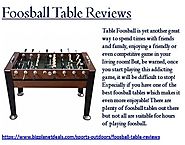 Foosball Table Reviews