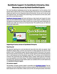 Quickbooks support fix quickbooks enterprise, data recovery issues by intuit certified experts by Stephan Robert - issuu
