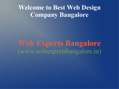 Web Experts Bangalore -leading Web Design and Development Company