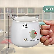 Top 10 Best Ceramic Tea Mugs with Lid and  Spoon 2018 on Flipboard