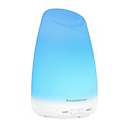 Portable Aromatherapy Essential Oil Diffuser with 7 Color LED Night Lights